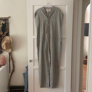 ace & jig blue and gold jumpsuit large